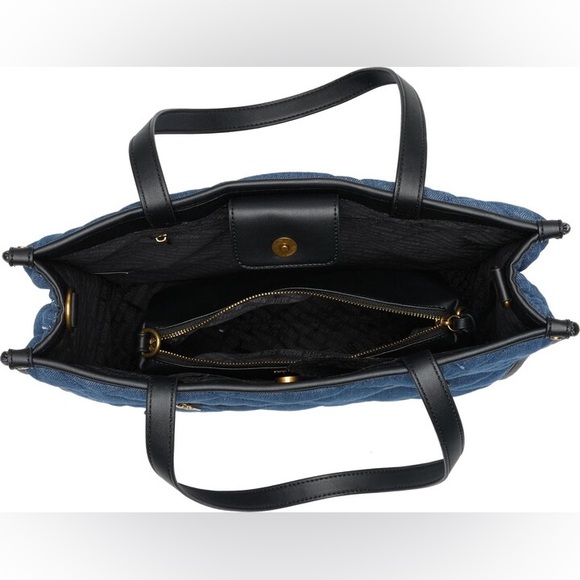 Steve Madden Bclair Quilted Denim Tote Bag Set - Picture 5 of 16